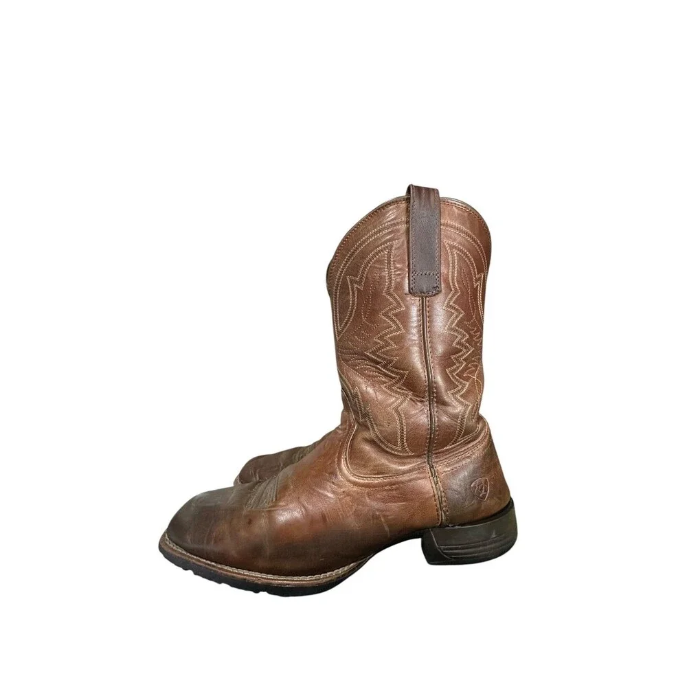 Ariat Men's Hybrid Ranchwork Western Boots Style 10042394 Size 12 D Distressed